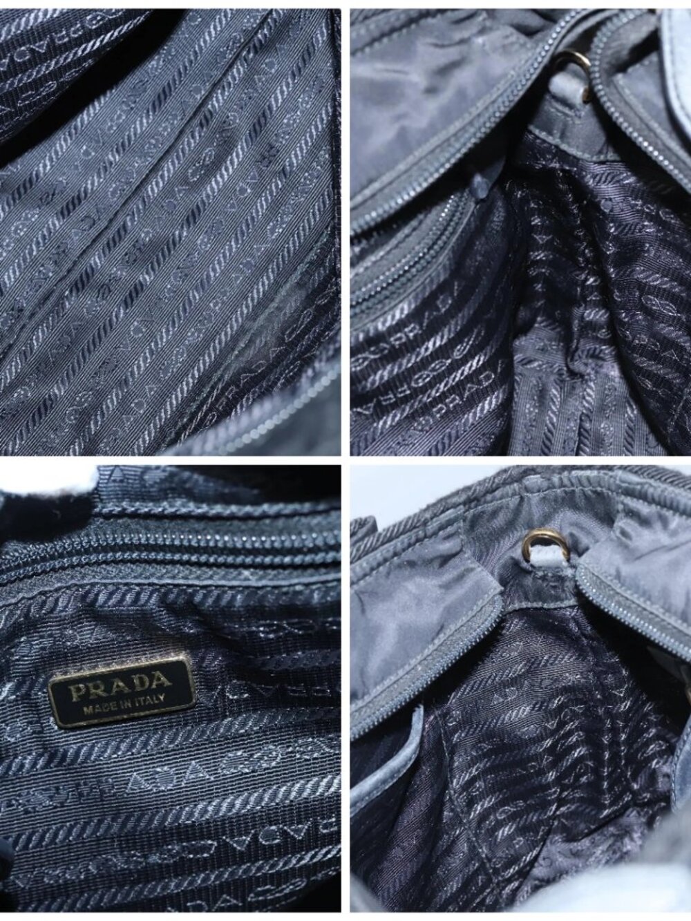 PRADA Hand Bag Nylon 2way Black - Picture 15 of 16